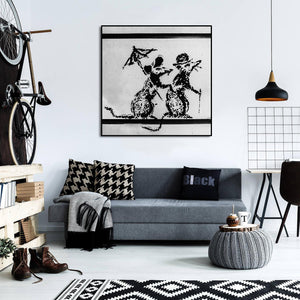 Pine Stretched  Framed 1 Panel - Banksy
