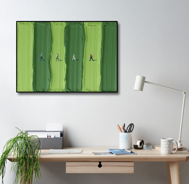 Pine Stretched  Framed 1 Panel - Golf Course