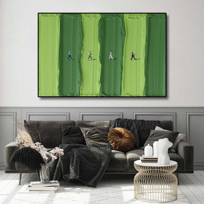 Pine Stretched  Framed 1 Panel - Golf Course