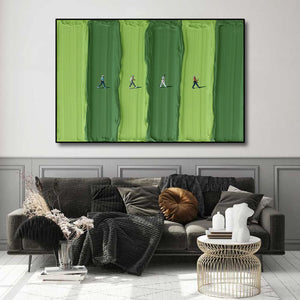 Pine Stretched  Framed 1 Panel - Golf Course
