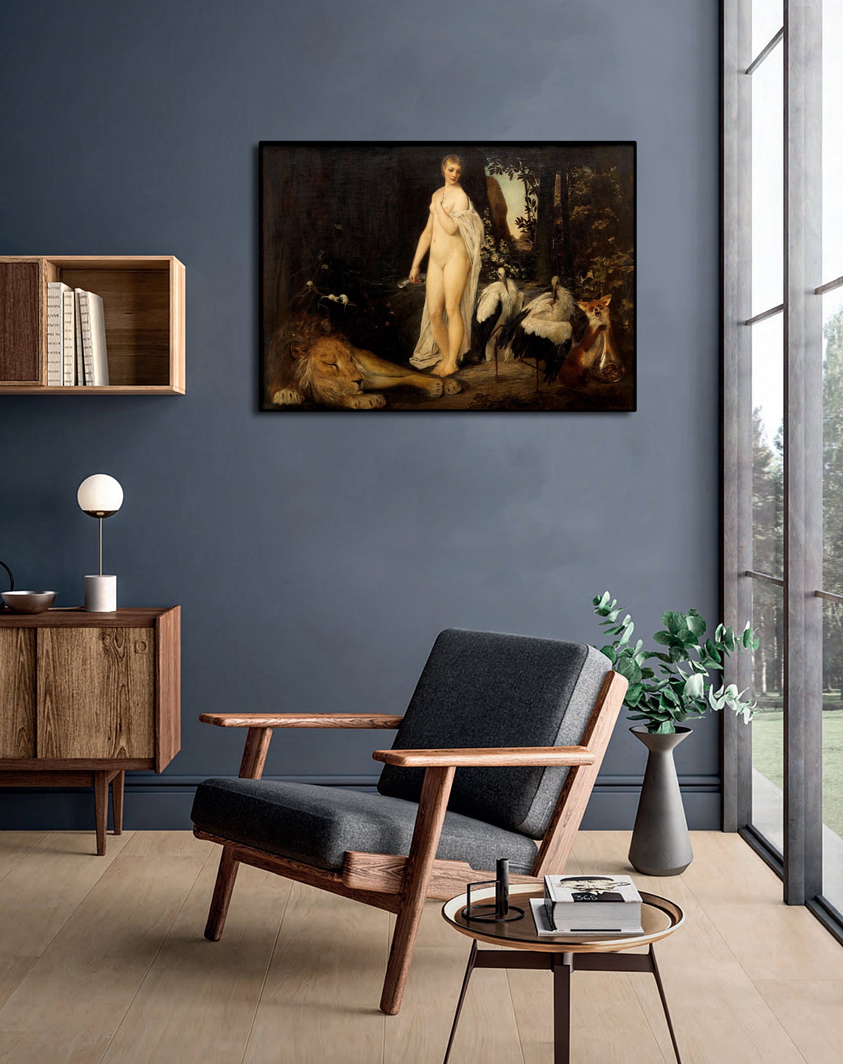 Pine Stretched  Framed 1 Panel - Fable by Gustav Klimt