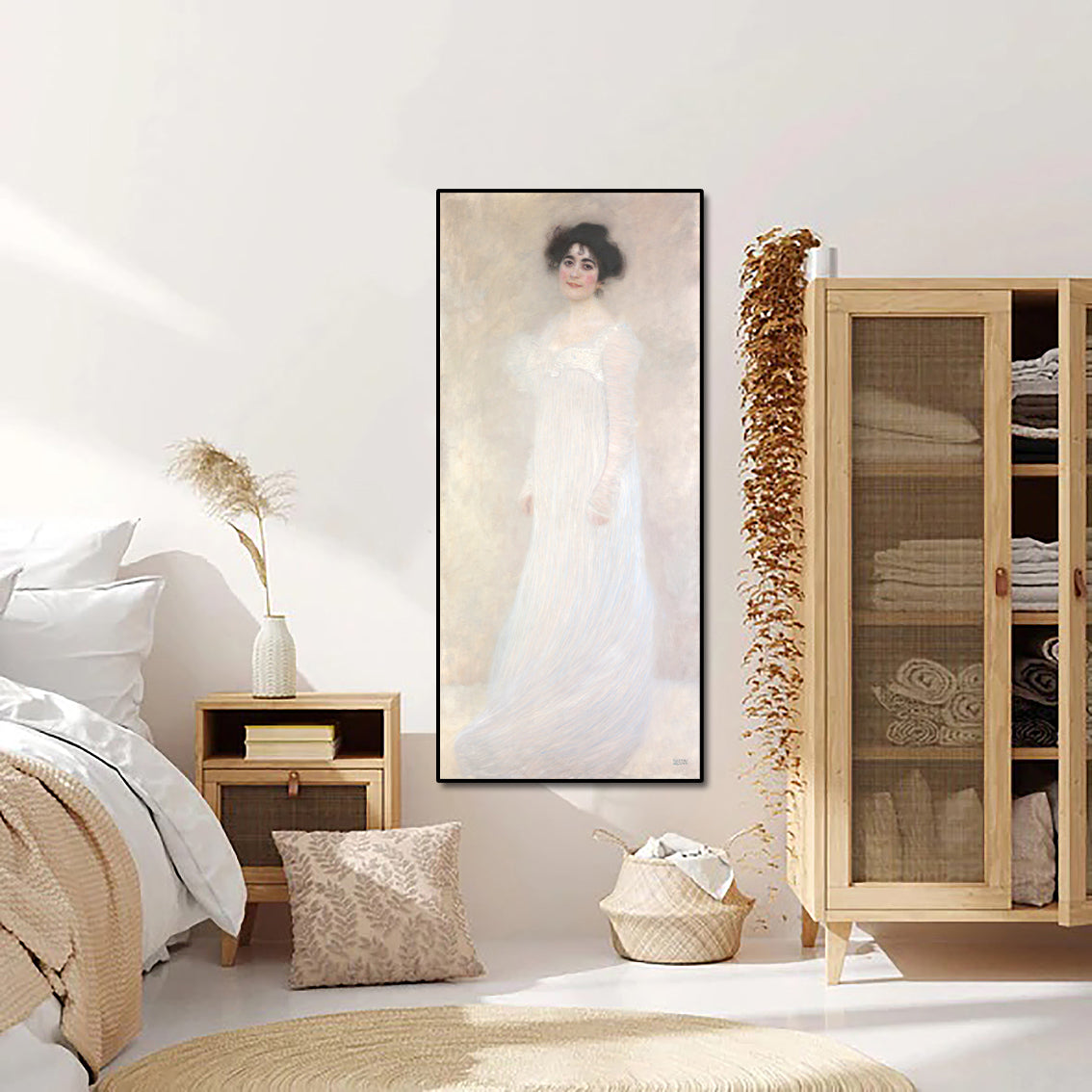 Canvas Wall Art, Classic Fine Art Stretched 1 Panel - Serena Pulitzer Lederer by Gustav Klimt