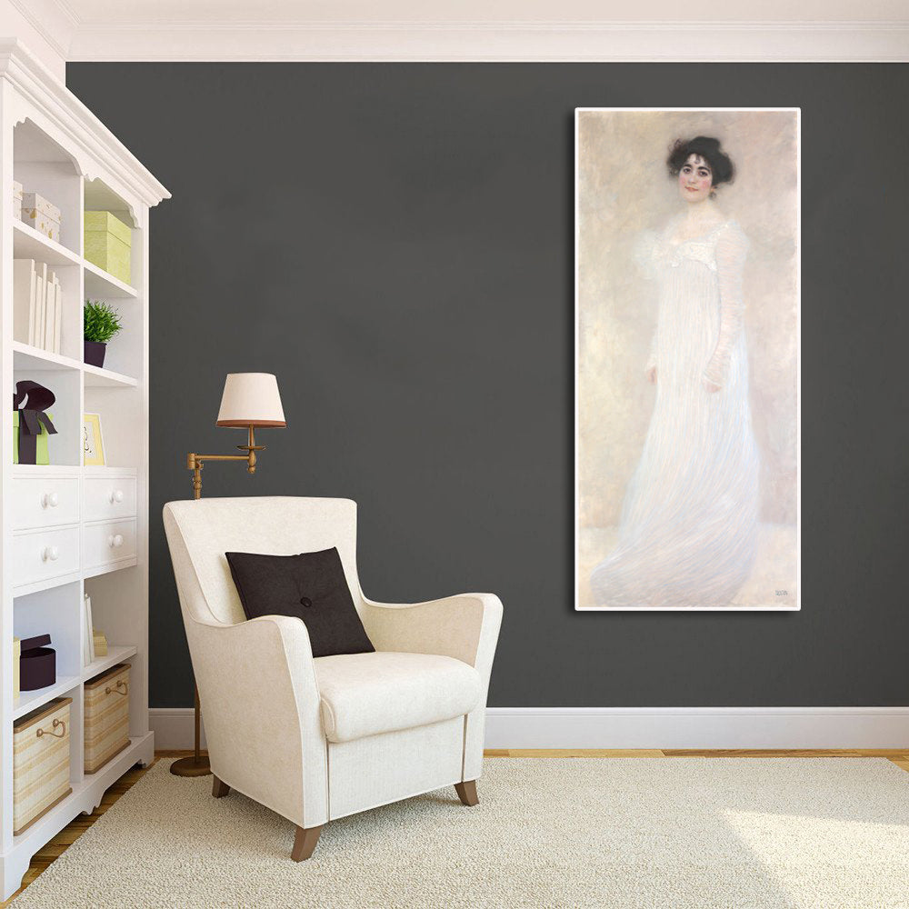 Canvas Wall Art, Classic Fine Art Stretched 1 Panel - Serena Pulitzer Lederer by Gustav Klimt