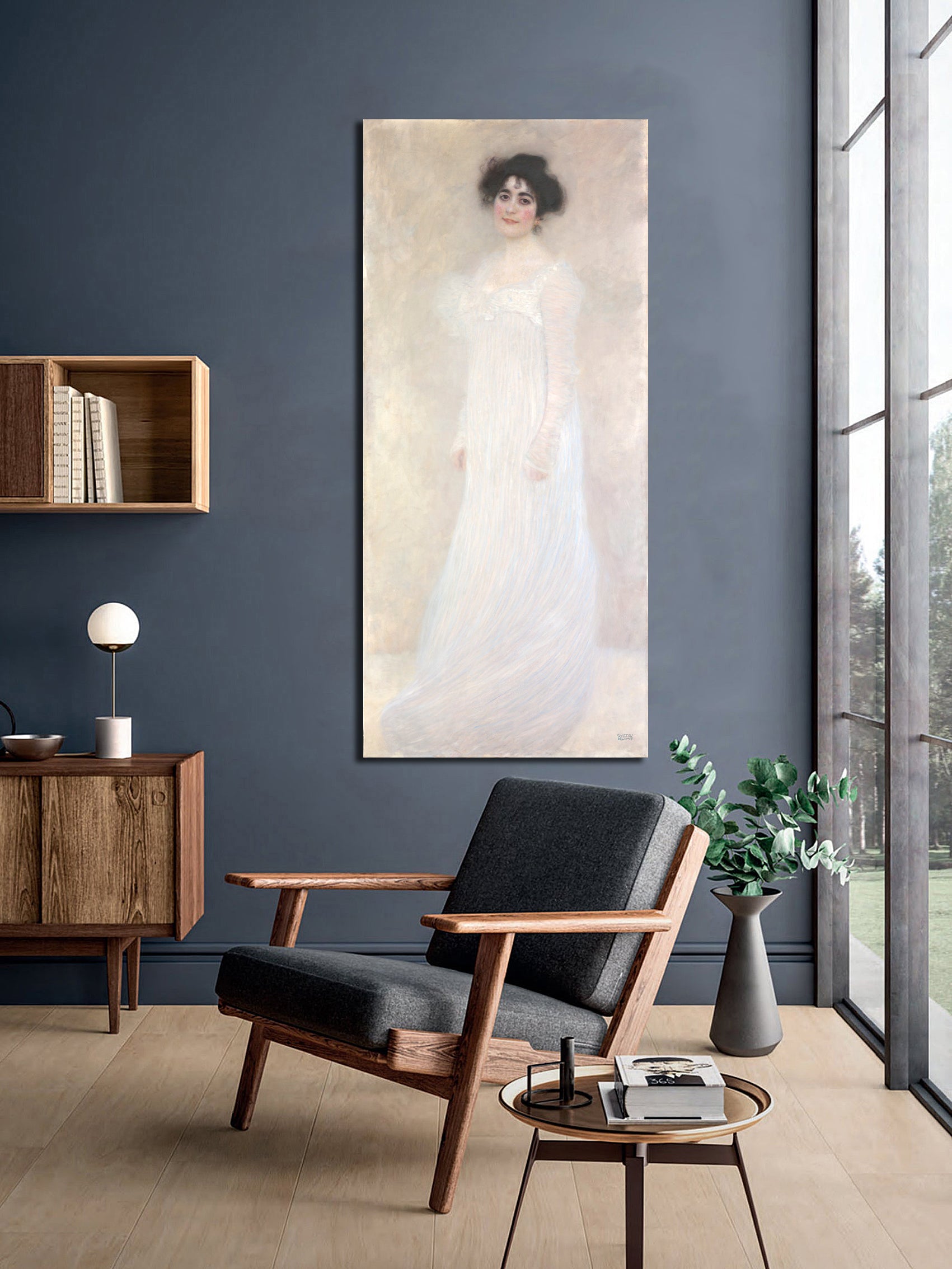 Canvas Wall Art, Classic Fine Art Stretched 1 Panel - Serena Pulitzer Lederer by Gustav Klimt