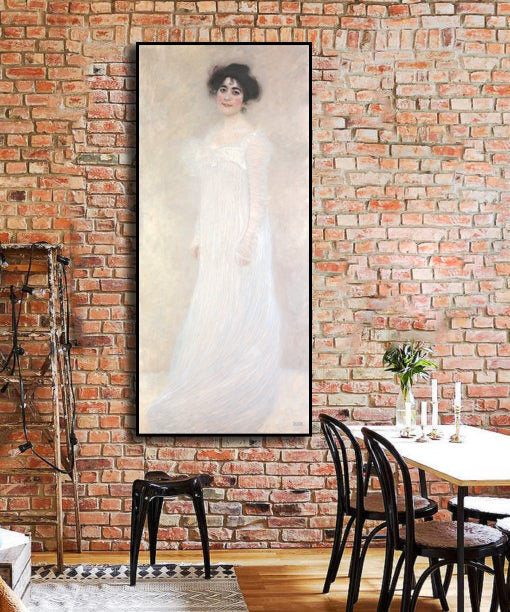 Canvas Wall Art, Classic Fine Art Stretched 1 Panel - Serena Pulitzer Lederer by Gustav Klimt