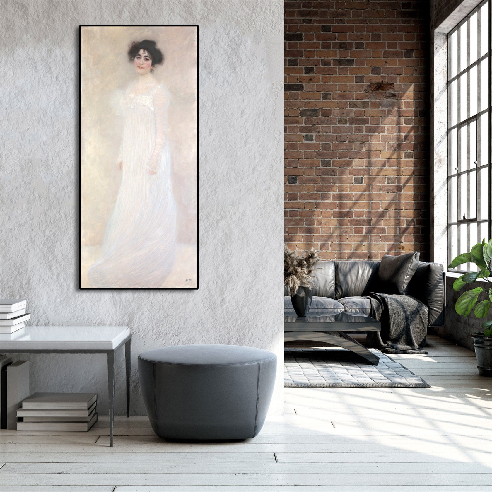 Canvas Wall Art, Classic Fine Art Stretched 1 Panel - Serena Pulitzer Lederer by Gustav Klimt