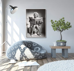 Modern Celebrity Canvas Wall Art Print Poster | Home Decor | Stretched 1 Panel - Marilyn Monroe
