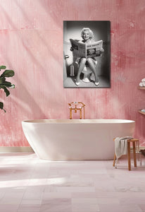 Modern Celebrity Canvas Wall Art Print Poster | Home Decor | Stretched 1 Panel - Marilyn Monroe