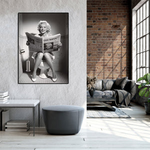 Modern Celebrity Canvas Wall Art Print Poster | Home Decor | Stretched 1 Panel - Marilyn Monroe