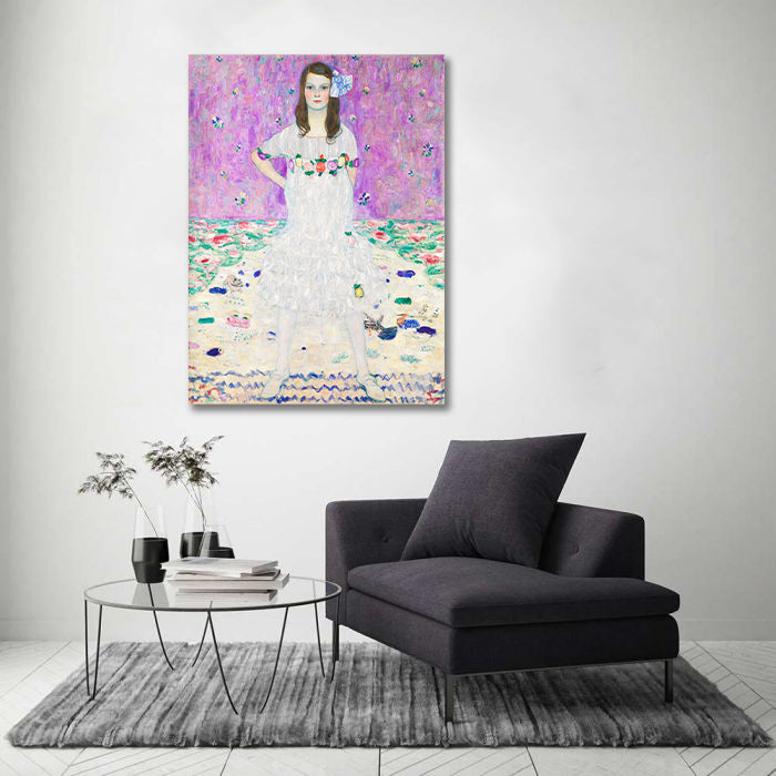Canvas Wall Art, Classic Fine Art Stretched 1 Panel - Mäda Primavesi by Gustav Klimt
