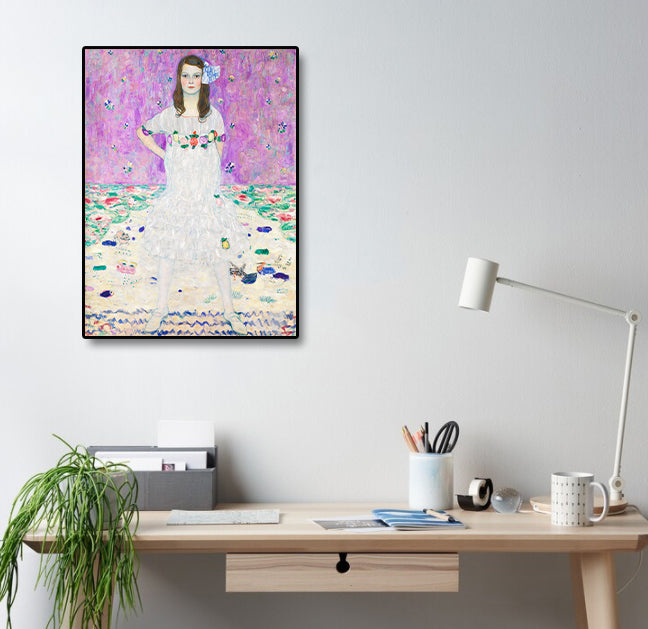 Canvas Wall Art, Classic Fine Art Stretched 1 Panel - Mäda Primavesi by Gustav Klimt