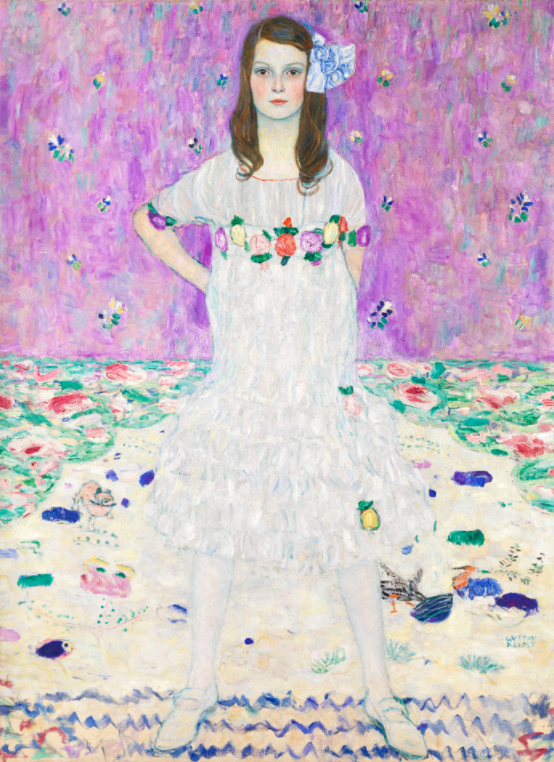Canvas Wall Art, Classic Fine Art Stretched 1 Panel - Mäda Primavesi by Gustav Klimt
