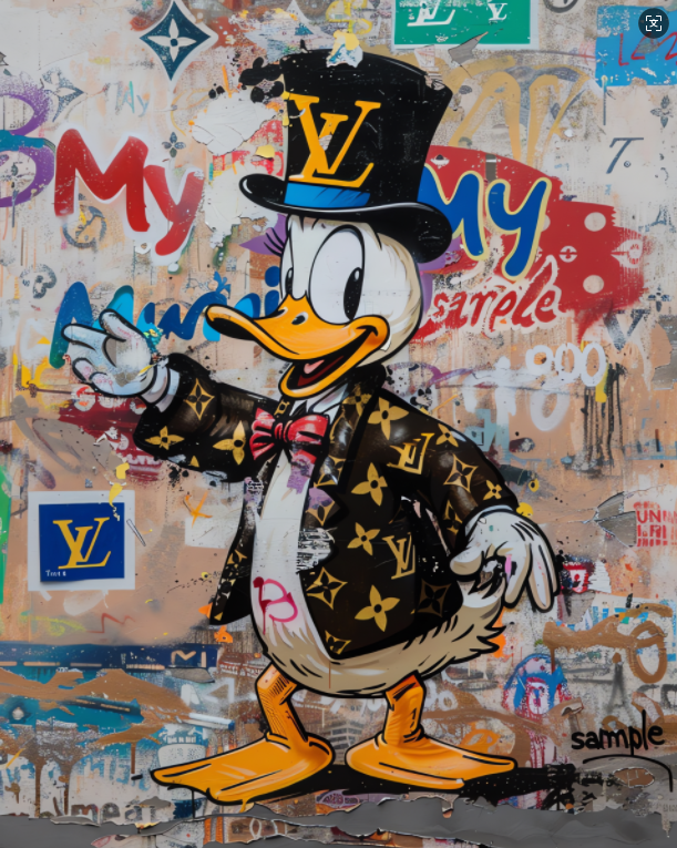 Modern Pop Art Canvas Wall Art Print Poster | Home Decor | Stretched 1 Panel