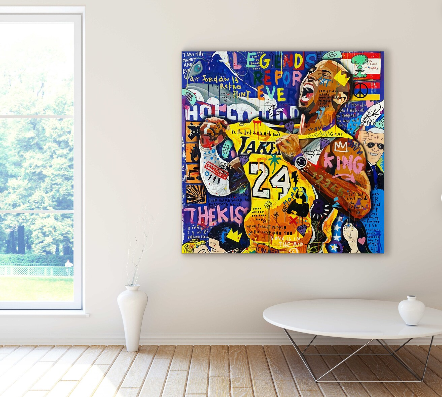 Framed 1 Panel - Pop Art - Kobe Bryant