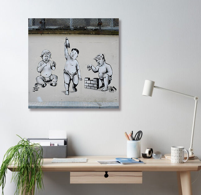 Pine Stretched  Framed 1 Panel - Street Art