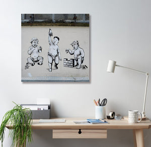 Pine Stretched  Framed 1 Panel - Street Art