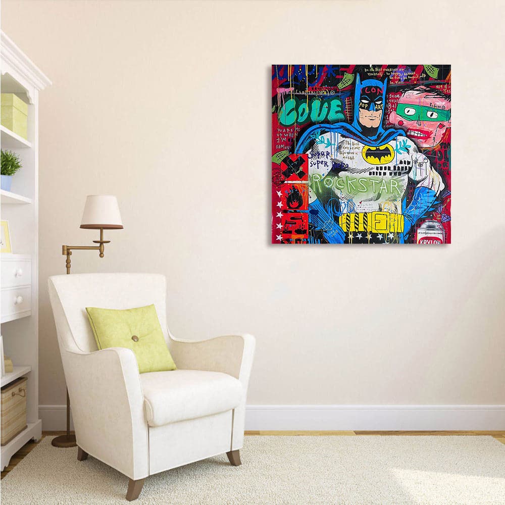 Framed 1 Panel - Pop Art - Rock Star