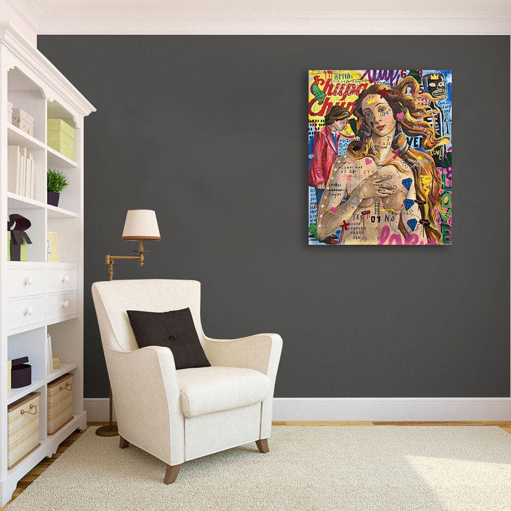 Framed 1 Panel - Pop Art - Venus Hockney