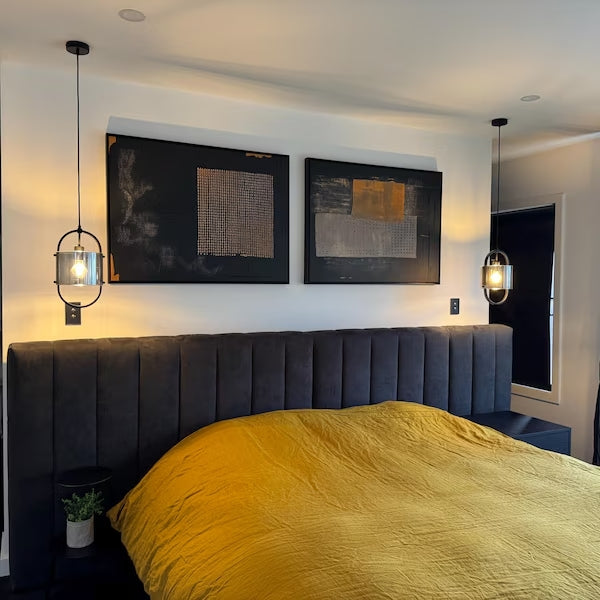 Hand Made Painting Stretched 1 Panel - Modern Abstract Wabi Sabi Painting