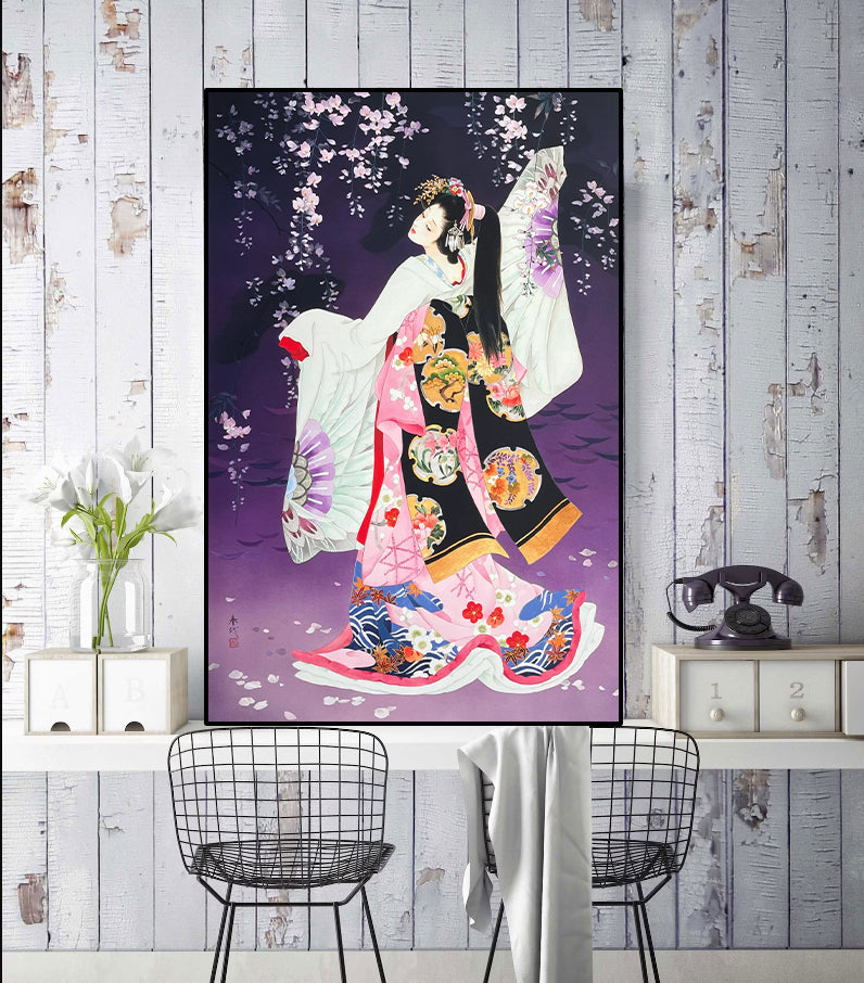 Framed 1 Panel - Traditional Kimono