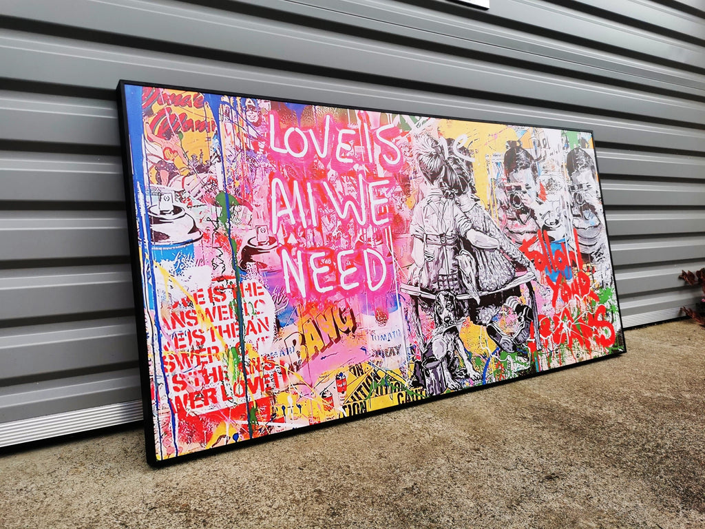 Framed 1 Panel - Finished Products - Love is all we need