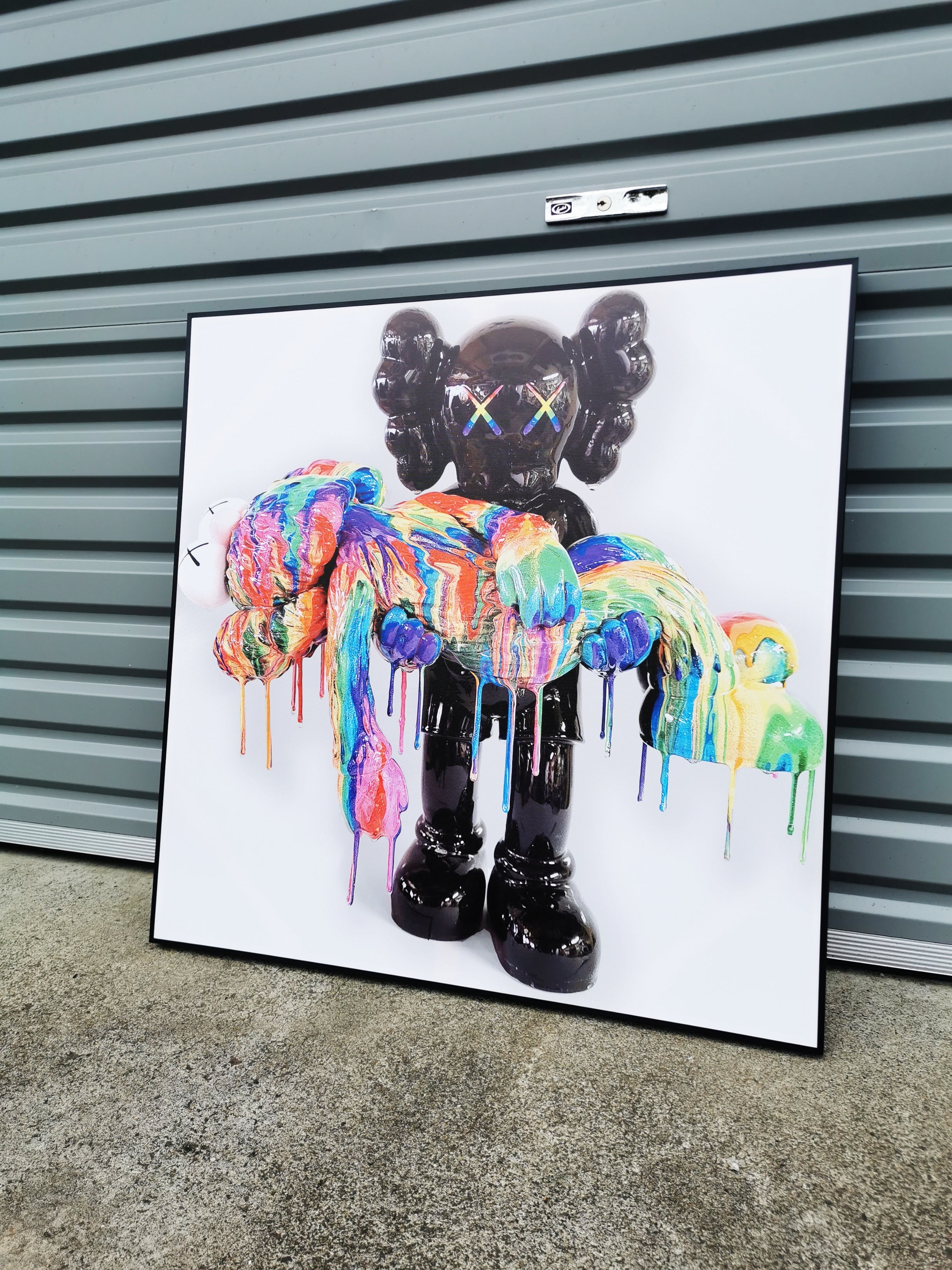 Pine Stretched  Framed 1 Panel - Finished Products - Kaws