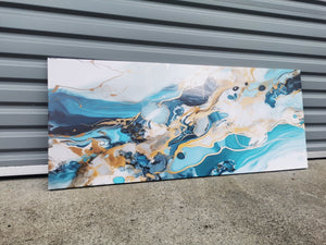 Framed 1 Panel - Luxury Abstract Marble Art