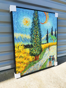 Framed 1 Panel - Oil Painting - Van Gogh