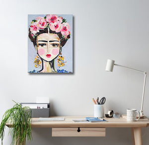 Pine Stretched  Framed 1 Panel - Fine Day Frida