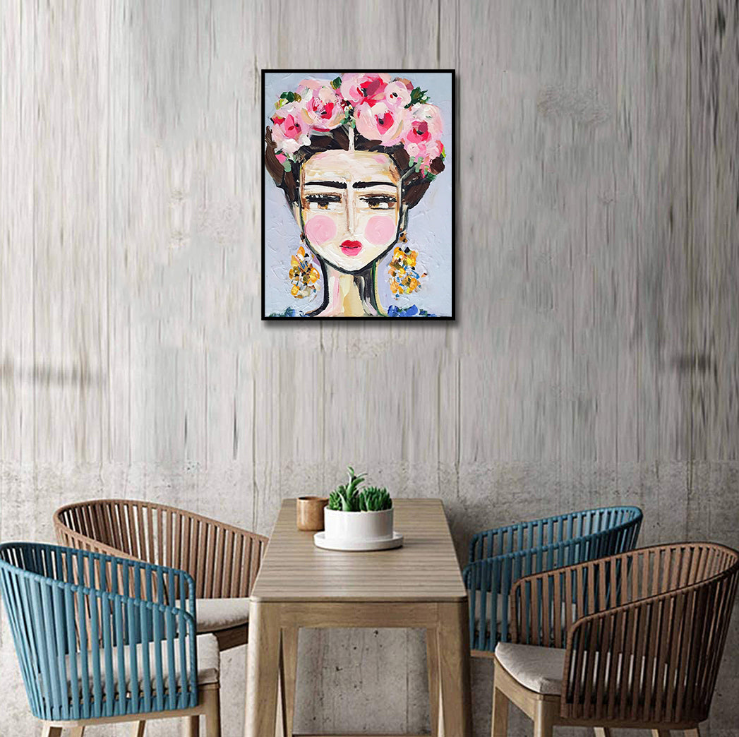 Pine Stretched  Framed 1 Panel - Fine Day Frida