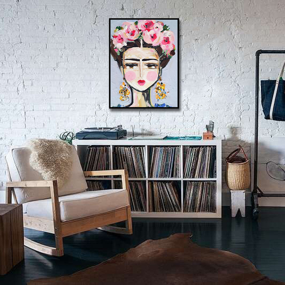 Pine Stretched  Framed 1 Panel - Fine Day Frida