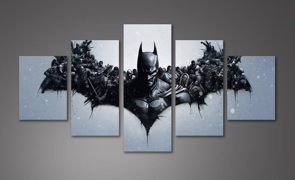 Framed 5 Panels - Batman