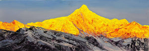 Pine Stretched  Framed 1 Panel - Acrylic Painting - New Zealand Southern Alps