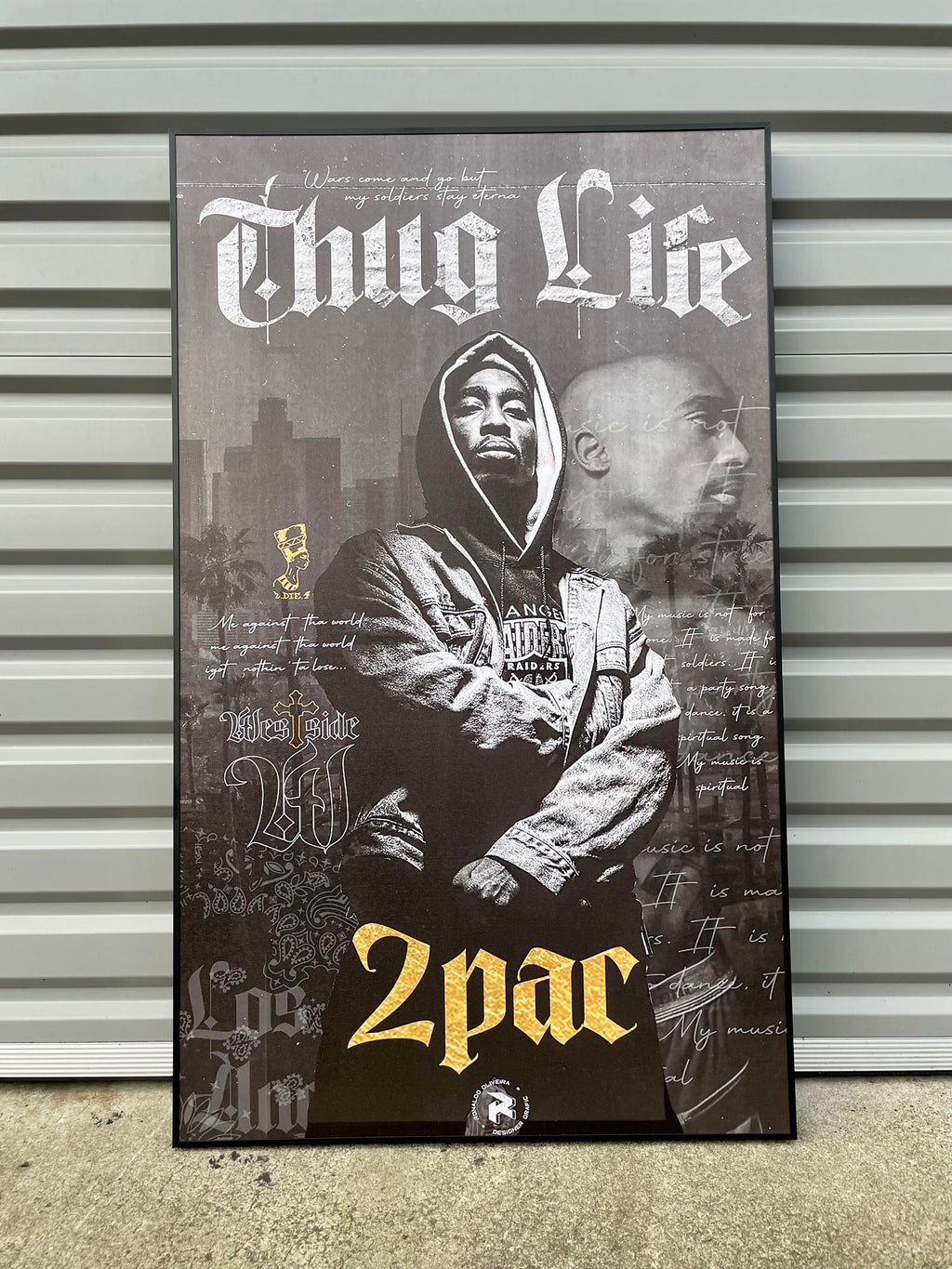Pine Stretched  Framed 1 Panel - Finished Products - Tupac