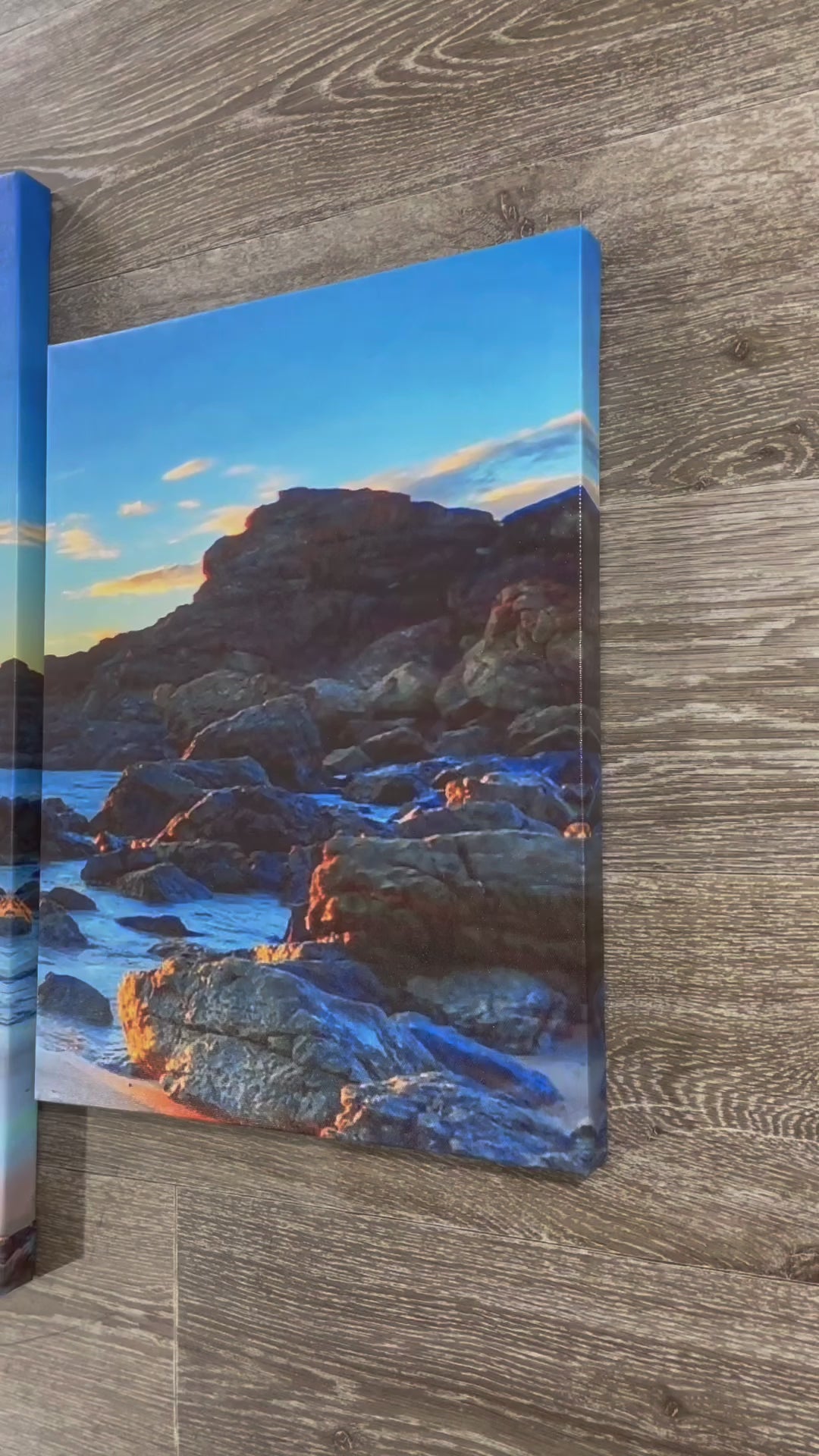 Framed 5 Panels - New Zealand Seascape