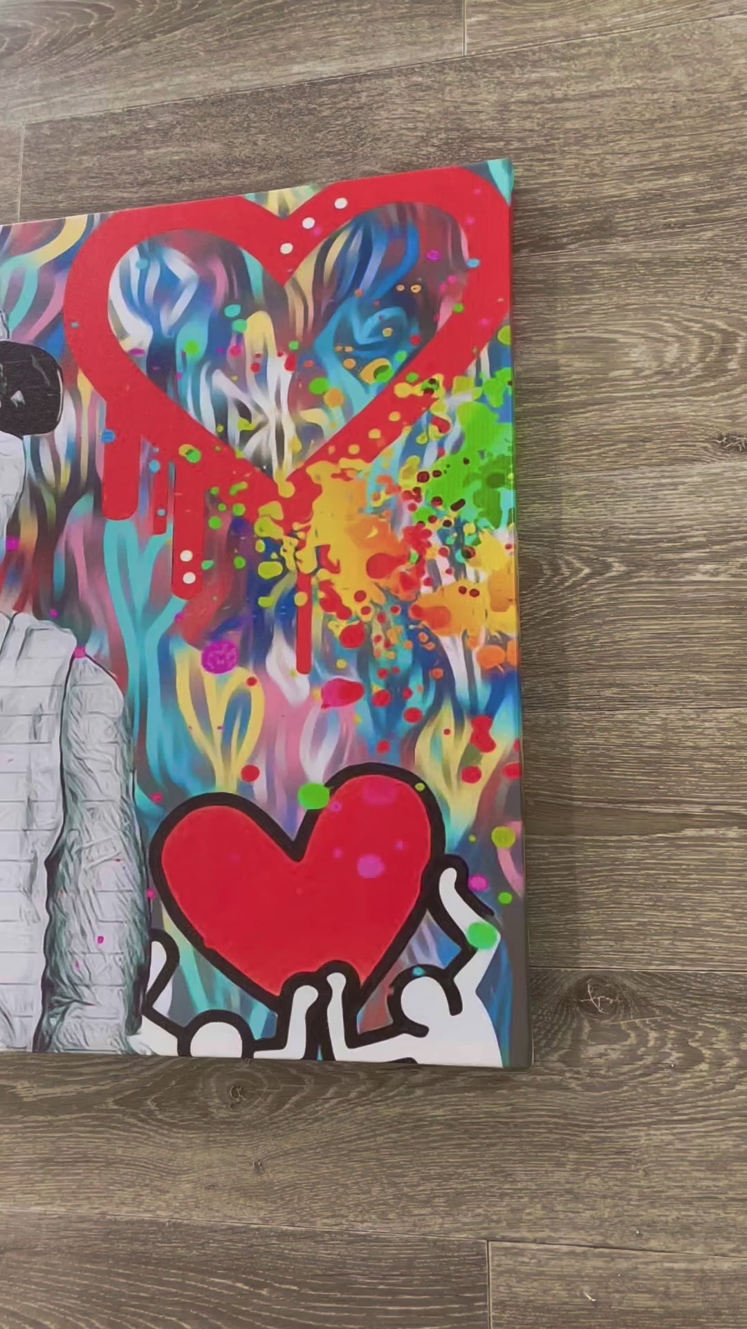 Framed 1 Panel - Banksy - I Love Life