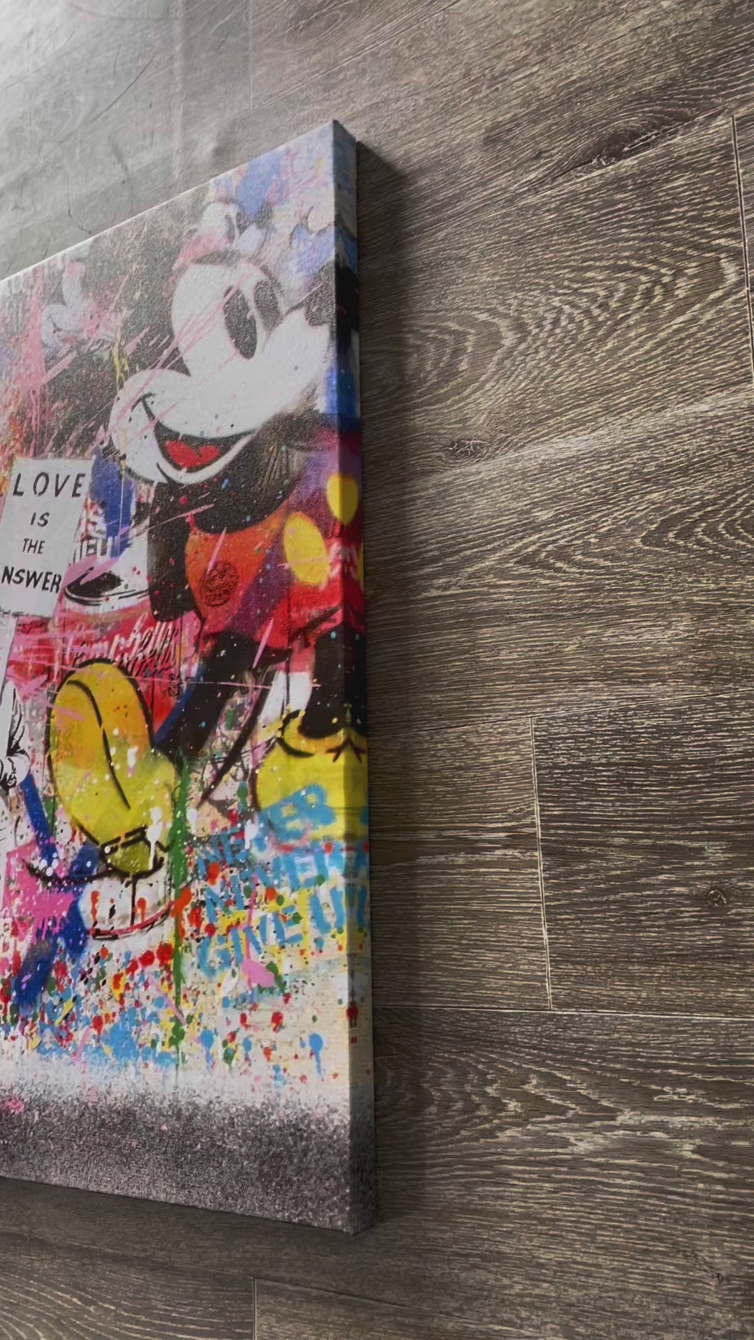Framed 1 Panel - Banksy - Love Is The Answer