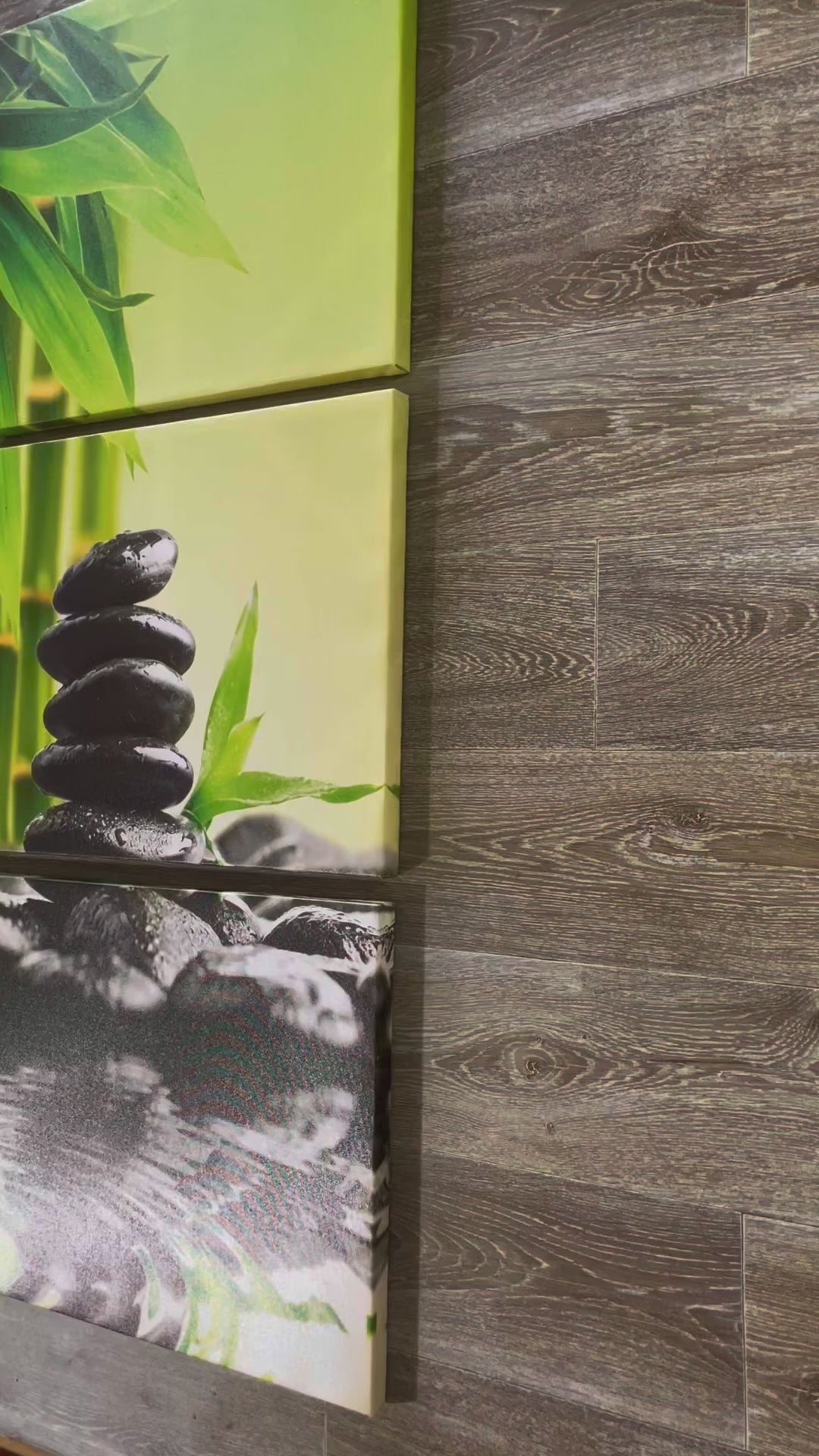 Framed 3 Panels -Bamboo