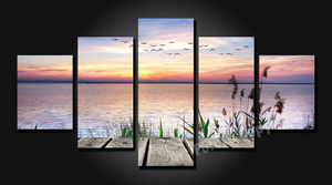 Framed 5 Panels - Landscape