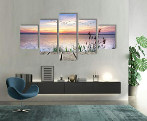 Framed 5 Panels - Landscape