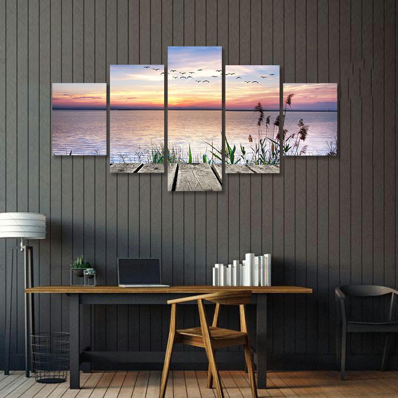 Framed 5 Panels - Landscape