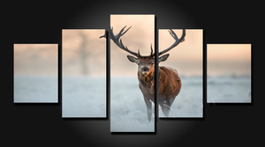 Framed 5 Panels - Stag
