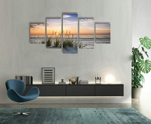 Framed 5 Panels - Waipu Beach