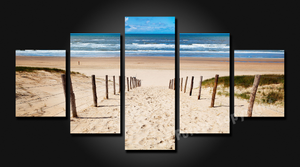 Framed 5 Panels - 90 Miles Beach