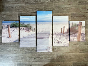 Framed 5 Panels - Finished Products - 90 Miles Beach