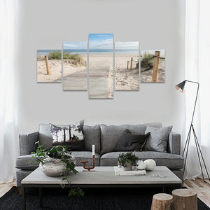 Framed 5 Panels - 90 Miles Beach