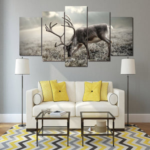 Framed 5 Panels - Deer