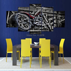 Framed 5 Panels - Harley Davidson