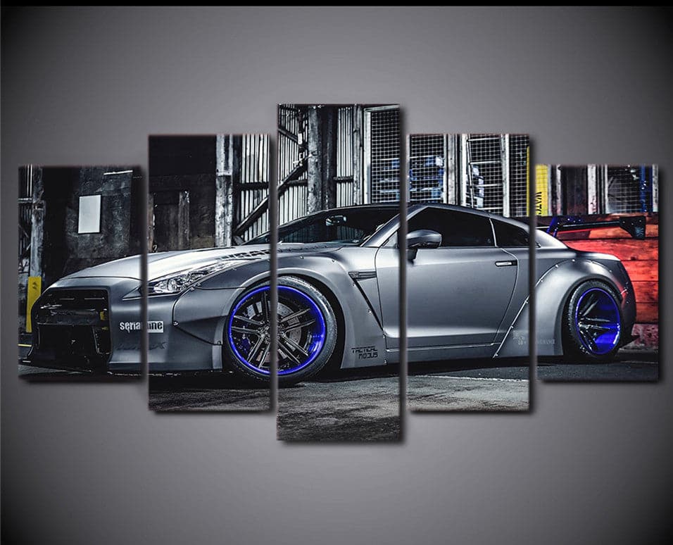 Framed 5 Panels - Nissan GTR35
