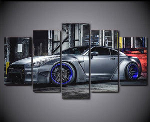 Framed 5 Panels - Nissan GTR35